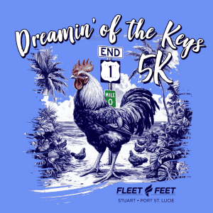 Fleet Feet Port St Lucie 6th Annual Dreamin' of the Keys 5K logo